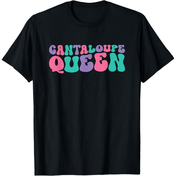 Cantaloupe Queen Womens Retro Vintage Wavy Groovy T-Shirt