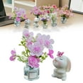 thumbnail image 2 of Ornaments, Tyeign Set of 2 Cute Bunnies And Peach in Vase Car Rearview Ornament Fun Ornament Kawaii Car Interior Accessories for Women Ornament Stand Shelf Decor Aesthetic, 2 of 9