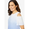 thumbnail image 4 of Woman Within Plus Size Short-Sleeve Cold-Shoulder Tee, 4 of 6