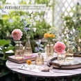 thumbnail image 2 of 24pcs Glass Bud Vase Set, Small Gold Amber Flower Vases for Centerpieces in Bulk, Mini Vintage Vase for Wedding, Home,Table Decoration, 2 of 7