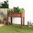 thumbnail image 2 of Jopath Brown Raised Garden Bed with Legs, Elevated Wooden Planter Box for Outdoor Plants Flowers Fruits Vegetable Herb Growing(31"x31"x16"), 2 of 8