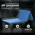 thumbnail image 5 of BalanceFrom 10ft x 4ft x 2in 4-Panel All-Purpose Folding Gymnastics Mat, Blue, 5 of 11