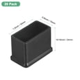 thumbnail image 3 of Uxcell Paquete de 20 Tapas Rectangulares para Patas de Muebles, 0.6 x 1.2" (15 x 30mm) Tapas para Patas de Sillas/Mesas/Camas, 3 of 7