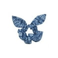 thumbnail image 4 of Mary Square Tie Scrunchie Boho - Set of 4 Blue Tie Dye Tie Scrunchies Hairwraps, 4 of 6