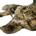 thumbnail image 4 of Reemplazo de plumas para juguete de gato Unique Bargains 3pcs Cat Feather Plaything Cat Wand con campana para interacción de mascotas marrón, 4 of 5