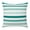 White Teal, variant on Throw Pillow Covers, Teal Ombre Grey Striped Decorative Throw Pillow Covers 18x18 Inch, Farmhouse Stripe Modern Square Linen Pillow Cases for Couch/Living Room/Sofa