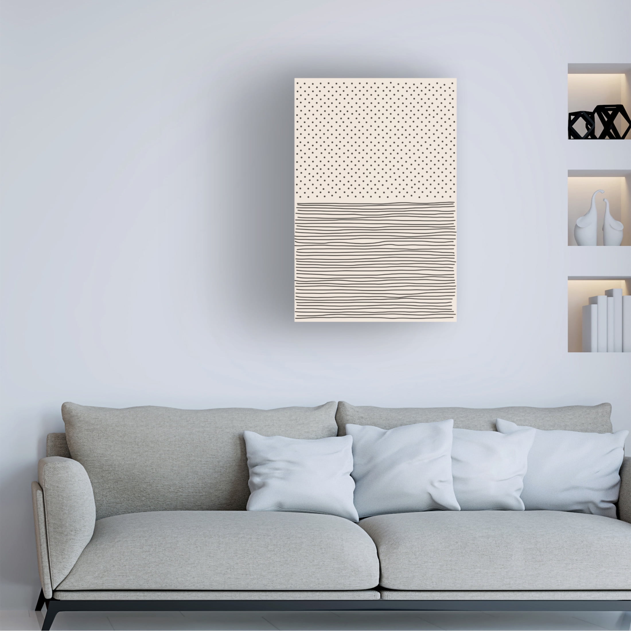 Trademark Fine Art jay stanley  Minimal Line Vibes 5 Canvas Wall Art