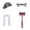 #0904A-Style 6, variant on Judge Halloween Costume Accessory Kit,Classic Barrister Wig Gavel Shawl Tie Watch Set for Adult Women Men for Cosplay Costume Party & Festival