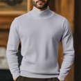 thumbnail image 4 of Men's Turtleneck Sweater Long Sleeve Ribbed Knit Pullover Slim Fit Casual Top, 4 of 5