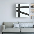 thumbnail image 2 of Canvas Wall Art - Line and Brush 'Three Brushed Lines 1' Wall Art for Living Room, Bedroom, or Office Décor by Trademark Fine Art - 24 x 24 Inches, 2 of 4