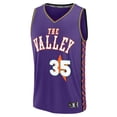 thumbnail image 2 of Youth Fanatics Kevin Durant Purple Phoenix Suns 2024/25 Fast Break Player Jersey - City Edition, 2 of 3