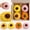 4 Pcs A#04, variant on Fall Mini Knit Pumpkins Set of 4, Hand Crocheted Decorative Pumpkins, Warm Color Pumpkin Decor for Bowl Fillers Shelf Thanksgiving Table Autumn Home Decor(B,4)