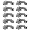 thumbnail image 2 of Pipe Connectors NPT Non-Metallic PVC Electrical Flexible Conduit Angle Fittings, 2 of 6