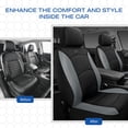 thumbnail image 5 of Skechers Lycra Memory Foam Car Seat Covers,Soft,Comfortable,Universal Fit for Cars,Trucks and SUVs Gray, 5 of 8