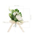thumbnail image 2 of Silla trasera flor decoración silla de boda decoración de la decoración de la decoración HOMEMAXS 11909391-MX, 2 of 6