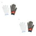 thumbnail image 1 of tamizeot Single Universal Safety Gloves Scratch-Proof Stainless Steel Mesh Wire Plus PE Steel Ring Rustproof Work Mittens Red L 2Set, 1 of 6