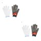 thumbnail image 4 of sweethay Guantes de seguridad universales de nivel 5, ajustables, recubiertos de látex, más anillo de acero PE, manoplas de trabajo, correa de muñeca Rojo L 2piezas sweethay CBP027373, 4 of 8