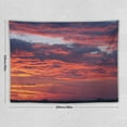 thumbnail image 2 of Sky Tapestry Photo Backdrop Dramatic Sunset Sky With Clouds Over Ocean Nature Tapestries Wall Hanging Home Wall Decorations for Bedroom Living Room Dorm Classroom Office, 2 of 5