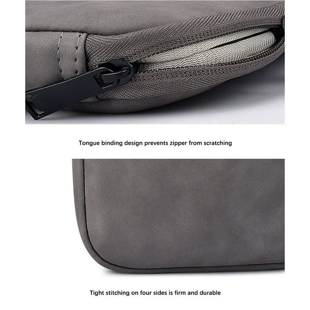 VONKY Laptop Bag Large Protection Notebook Computer Sleeve Handbags Briefcase Bags Women Men Office Business Working Grey 14.1-15.4 Inch
