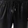 thumbnail image 6 of jsaierl Reflective Pants Men Hip Hop Trousers Casual Gold Print Jogger Sweatpants Drawstring Sequin Shiny Trousers, 6 of 7