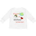 thumbnail image 3 of Inktastic Someone in Montana Loves Me Boys or Girls Long Sleeve Toddler T-Shirt, 3 of 5