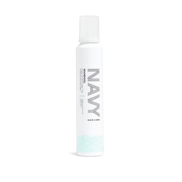 NAVY HAIR CARE Whirlpool - Espuma para peinar con aceite de argán y té verde - Mousse para el cabello con control del encrespamiento para cabello rizado - 6 oz