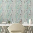 thumbnail image 2 of Ambesonne Paisley Peel & Stick Wallpaper for Home, Modern Floral Motif Pattern, 13"x100", Petrol Blue Pale Grey, 2 of 5