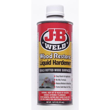 J-B Weld 40001 1 pt. Liquid Hardener, Clear to (Best Rotten Wood Hardener)