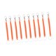 thumbnail image 1 of 10 llaveros retráctiles en espiral con resorte para cartera, llaves y teléfono móvil. Naranja, 1 of 7