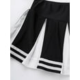 thumbnail image 5 of Aislor Girls Cheerleading Uniform Stage Suit Sleeveless Crop Top with Pleated Skirt Set Costume Black 8, 5 of 7