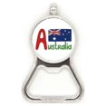 thumbnail image 1 of Australia national flag rojo patron azul Acero inoxidable Metal cerveza tapa sacacorchos, 1 of 3