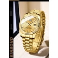 thumbnail image 2 of Mens Watches Stainless Steel Waterproof Analog Quartz Watch for Men with Date  Fashion Wristwatch, 2 of 6