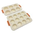 thumbnail image 4 of Toystoory Molde de silicona para pastel de 6/12 cavidades, molde para velas de jabón con forma redonda para cupcakes de Chocolate DIY Herramientas y accesorios para hornear 12 hoyos, 4 of 6