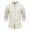 1 Beige, variant on Men Shirts Long Sleeve Cotton Dress Shirts Grandad Collar Button Up Formal Shirt Slim Fit Business Casual Shirt Plain Colour Breathable Dressy Tops Office Work Lounge Wear
