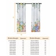 thumbnail image 6 of Easter Colorful Eggs Blackout Curtains for Bedroom, Spring Eucalyptus Leaves Floral Plant Thermal Insulated Kitchen Drapes with Grommets, Light Blocking Window Treatment, 2 Panels 42" x 45", 6 of 7