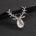 thumbnail image 3 of Fashionable Personalized Elk Brooch (Silver), 3 of 3