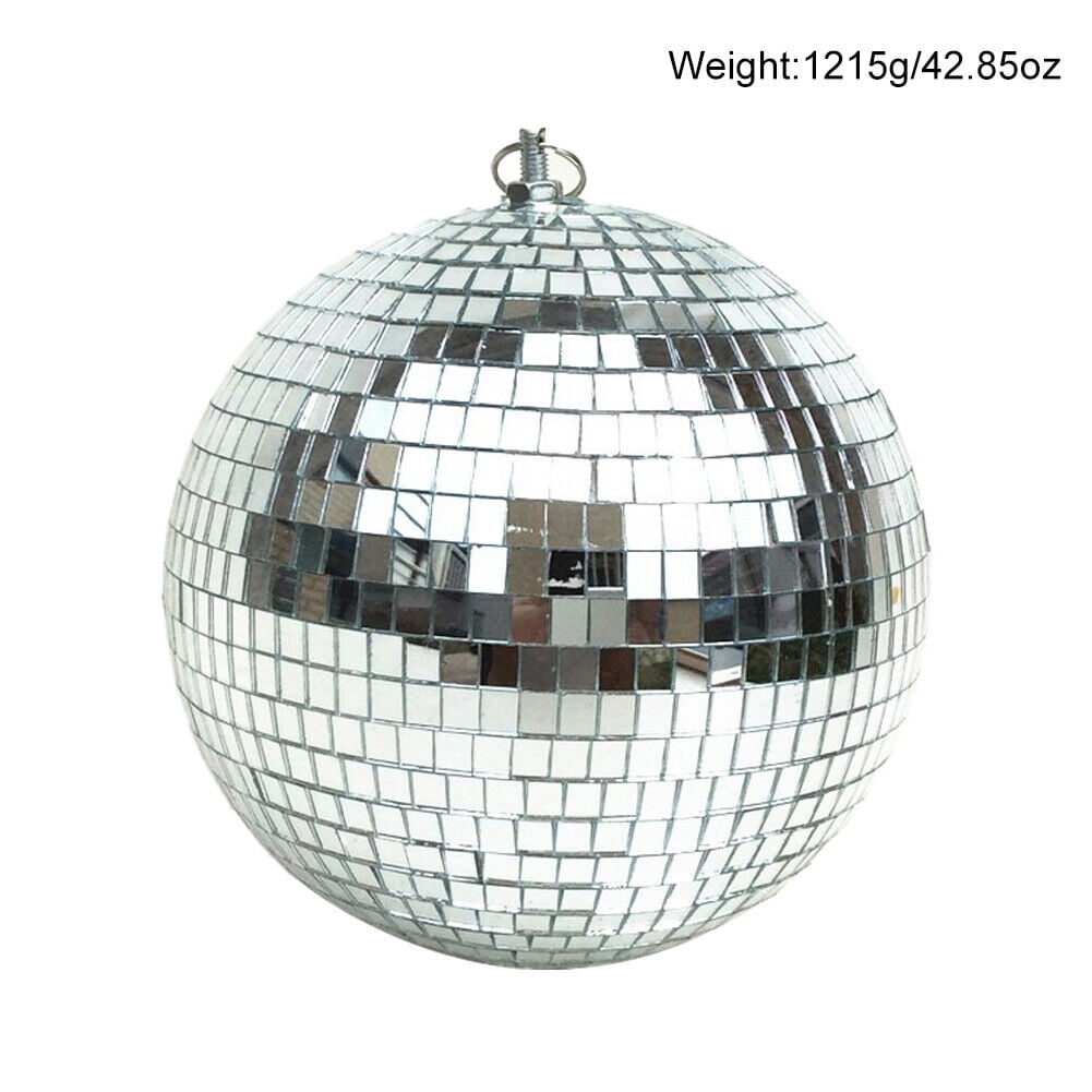 US 12" Mirror Glass Disco Ball Large Home Party Club DJ Dance Stage Lighting