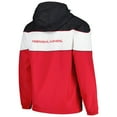 thumbnail image 3 of Men's G-III Sports by Carl Banks Scarlet Nebraska Huskers Center Line Half-Zip Raglan Hoodie Jacket, 3 of 3