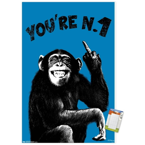 Chimpy - You're Number One Wall Poster, 14.725" x 22.375"
