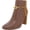 DST/Whsky/Burn Calf Suede, variant on Lauren Ralph Lauren Womens Meredith Leather Almond Toe Ankle Boots