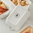 thumbnail image 6 of MALACASA, Series Bake.Bake, 4-Piece Porcelain Souffle Brulee Dish Baking Dishes, White Dinnerware Set, with Double Handle (14 x 11 x 4.5 cm), 6 of 9