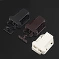 thumbnail image 2 of SHISUYAN Attrape-Porte Autobloquant pour Meuble Armoire en ABS Marron 2 Pcs, 2 of 9