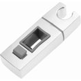 thumbnail image 1 of Chrome ABS Shower Head Holder, Adjustable Rectangular Slide Bar, 18x30mm Manual Replacement Shower Fixture, 1 of 5