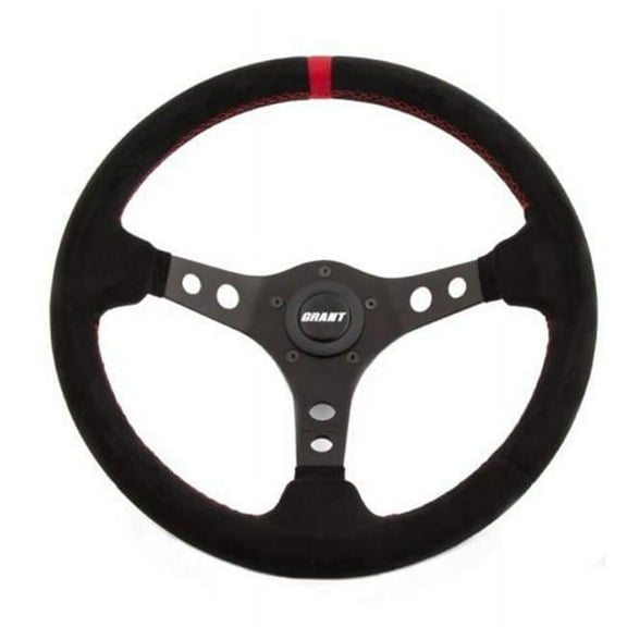 Suede Racing Steering Wheel with Center Marker