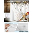 thumbnail image 3 of No Hook Cloth Fabric Shower Curtain with Snap in Liner, Fall Gnomes Waterproof Shower Curtains Set with See Through Top Window, Thanksgiving Pumpkin Squirrel Sunflower Leaves Bath Curtains 36"x72", 3 of 6