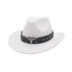thumbnail image 2 of Sombrero de vaquero occidental Yuyangstore Sombrero de verano para fiesta de acampada de otoño Blanco, 2 of 8