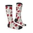 thumbnail image 3 of Balery Leaves And Anemone Fun Novelty Socks Men'S Women'S Crew Socks Funny Crazy Novelty Socks Quirky And Cool Socks, 3 of 9