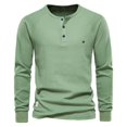 thumbnail image 1 of WOLLED Débardeur Thermique pour Jeunes Adultes pour Hommes Automne Hiver Manches Longues Col Rond Couche de Base, 1 of 9