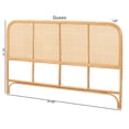 thumbnail image 6 of bali & pari Agota Natural Rattan Standalone Queen Headboard, 6 of 6