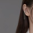 thumbnail image 4 of EOEMY Pair 925 Sterling Silver & Ear Cuff With Trace Chain Earrings No Piercing, 4 of 6